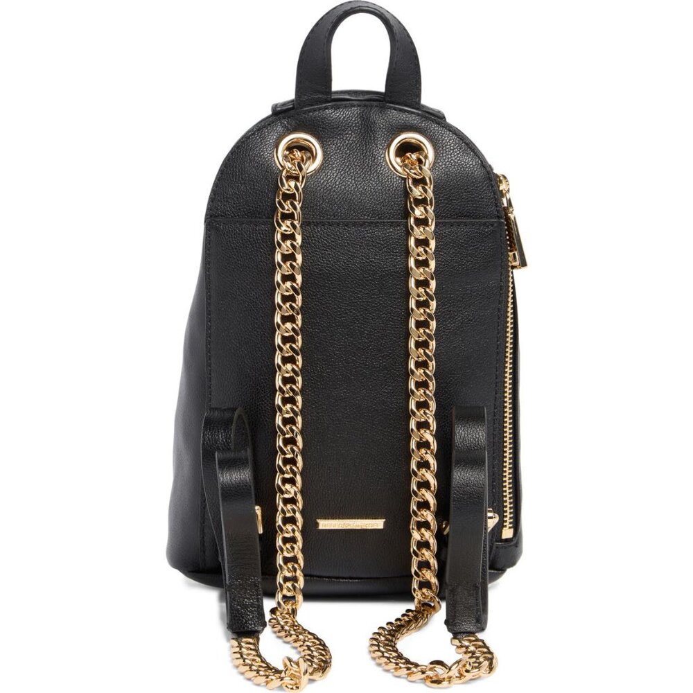 Rebecca Minkoff Julian Small Backpack Mini Purse Handbag Shoulder Bag Chain - Picture 3 of 16